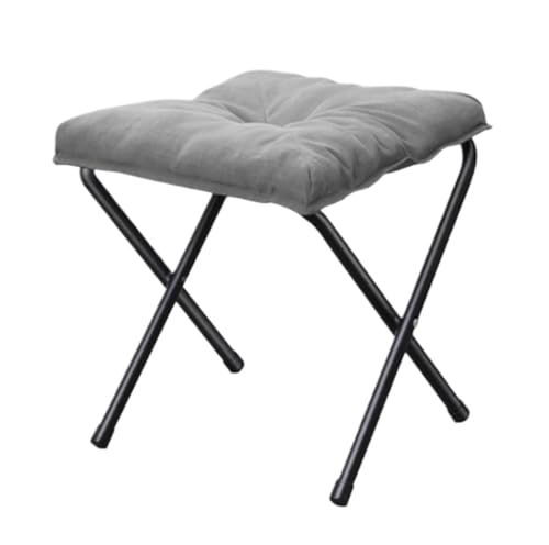 SAGELSHN Fußhocker Fußbank Moderne Faltbare Fußstütze, Faltbarer Lazy Sofa Hocker Fußablage für Wohnzimmer(Grey) von SAGELSHN
