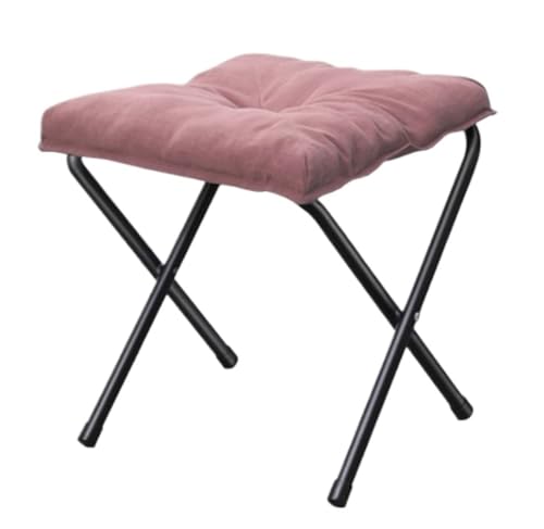 SAGELSHN Fußhocker Fußbank Moderne Faltbare Fußstütze, Faltbarer Lazy Sofa Hocker Fußablage für Wohnzimmer(Pink) von SAGELSHN