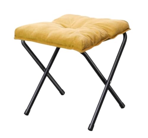SAGELSHN Fußhocker Fußbank Moderne Faltbare Fußstütze, Faltbarer Lazy Sofa Hocker Fußablage für Wohnzimmer(Yellow) von SAGELSHN