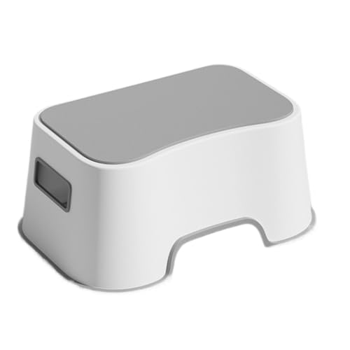 SAGELSHN Fußhocker Fußbank Multifunktionaler Fußhocker, Tritthocker, Platzsparend for Die Toilette Fußablage für Wohnzimmer(Gray) von SAGELSHN