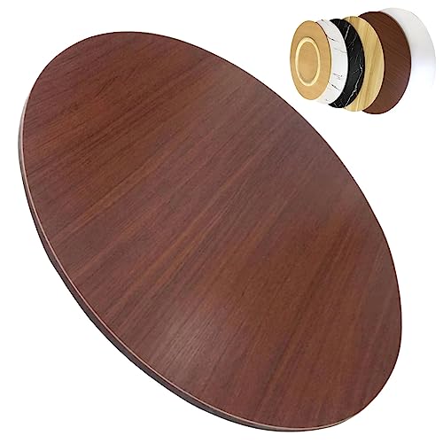 SAGIDAR 360 ° Drehbares Tablett, Esstisch Drehteller Runder, Ø 50cm-100cm, Holz Drehplatte, Abgerundete Kanten, Großer Drehscheibe, Mit Silent Base, 6 Farben Verfügbar, Sicherheit Der Nutzung von SAGIDAR