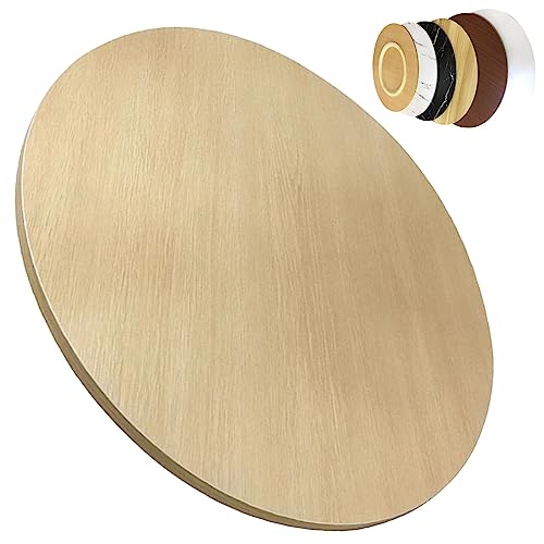 SAGIDAR 360 ° Drehbares Tablett, Esstisch Drehteller Runder, Ø 50cm-100cm, Holz Drehplatte, Abgerundete Kanten, Großer Drehscheibe, Mit Silent Base, 6 Farben Verfügbar, Sicherheit Der Nutzung von SAGIDAR