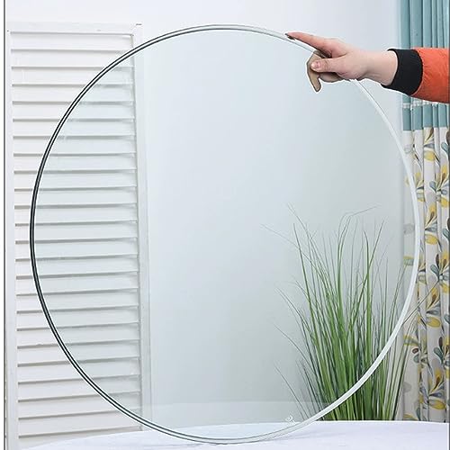 SAGIDAR Runde Tischplatte Aus Gehärtetem Transparent Glass, Tisch Glasplatte Ersatzteil, 45CM 58CM 70CM 85CM 96CM, Gehärtetes Glass Scheibe, Sicherheitsglas Klarglas, Tischplatte Glasplatte von SAGIDAR