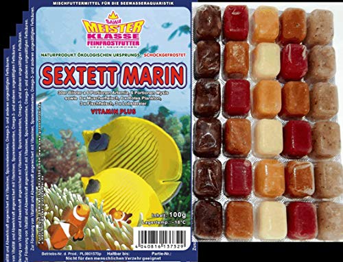 Frostfutter Sahawa Fischfutter 5X 100g Sextett Marin für alle Meerwasser Bewohner Frostfutter Sahawa Fischfutter 5X 100g Sextett Marin für alle Meerwasser Bewohner von SAHAWA