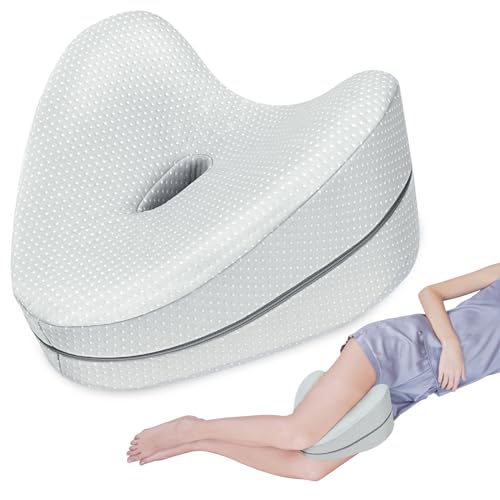 SAHEYER Kniekissen für Seitenschläfer, Orthopädisches Memory Foam Bein-Kissen Ergonomisches Seitenschläferkissen Knie-Kissen Von zur Entlastung Hüft, Rücken, Knie-Schmerzen, Schwangerschaft von SAHEYER