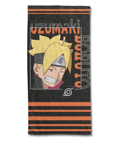 BORUTO - Serviette De Plage Boruto Uzumaki 70x140 cm - 100% Coton - 300 GSM - Noir von SAHINLER créateur d'univers