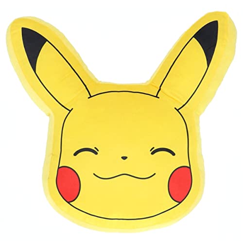 Pikachu - Coussin 3D Pikachu - 100% Polyester - Jaune von SAHINLER créateur d'univers