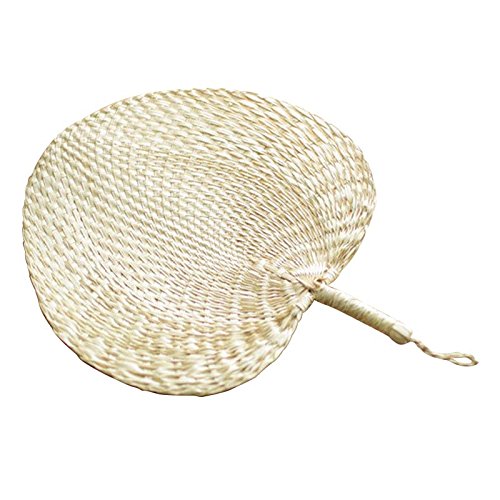 SAHROO Coole Baby MüCkenschutz Fan Sommer Manuelle Stroh Hand Fans Palm Leaf von SAHROO