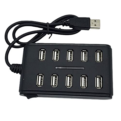 SAHROO Hochgeschwindigkeits-VerläNgerungskabel mit 10 Ports, USB 2.0-Hub-Adapter für Laptop-PCB-SchnittstellengeräT von SAHROO