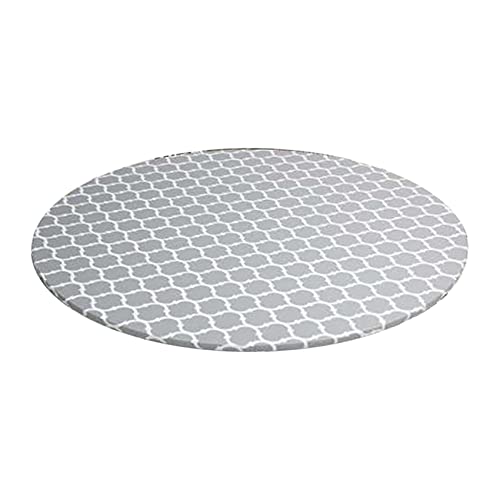 SAHROO Runde Tischdecke mit Elastischem wasserdichte öLbestäNdige PVC-Tischdecke Abwischbare Tischdecke für Drinnen und DraußEn von SAHROO