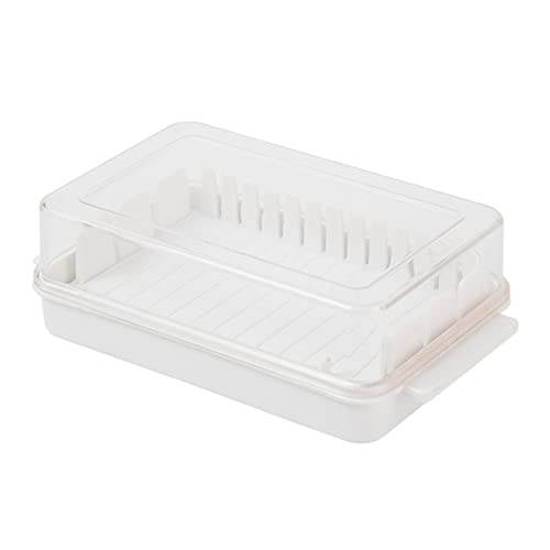 SAHROO Schneiden Aufbewahrungsbox Butterdose Cutter mit Deckel Transparent KäSehobel Tablett BehäLter Haushalt KüChenwerkzeug 1 von SAHROO