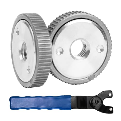 2 Stück Schnellspannmutter M14 für Winkelschleifer Schnellspannmutter SDS Clic Angle Grinder mit Verstellbarem Winkelschleiferschlüssel für Winkelschleifer von Metabo Makita AEG Dewalt Flex Hitachi 2 Stück Schnellspannmutter M14 für Winkelschleifer Schnellspannmutter SDS Clic Angle Grinder mit Verstellbarem Winkelschleiferschlüssel für Winkelschleifer von Metabo Makita AEG Dewalt Flex Hitachi von SAIBOO