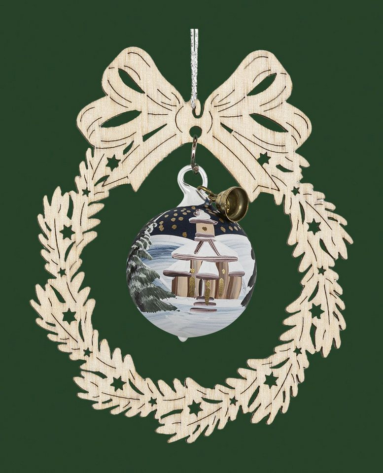 Saico GmbH Seiffen Christbaumschmuck Christbaumschmuck Zweig mit handbemalter Kugel und Seiffener Kirche Saico GmbH Seiffen Christbaumschmuck Christbaumschmuck Zweig mit handbemalter Kugel und Seiffener Kirche von Saico GmbH Seiffen