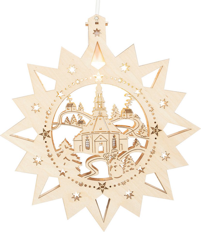 SAICO Original LED Fensterbild Seiffener Kirche, inkl. LED-Leuchtmittel, warmweiß, LED wechselbar, BxHxT: 30x32,5x4,5 cm SAICO Original LED Fensterbild Seiffener Kirche, inkl. LED-Leuchtmittel, warmweiß, LED wechselbar, BxHxT: 30x32,5x4,5 cm von SAICO Original