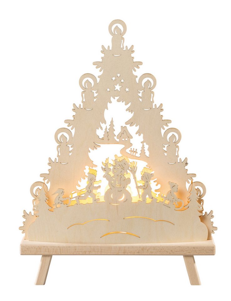 SAICO Original LED Lichterbogen Deko-Lichterspitze, Schneemann, inkl. LED-Leuchtmittel, warmweiß, BxHxT: 30x41x6 cm von SAICO Original