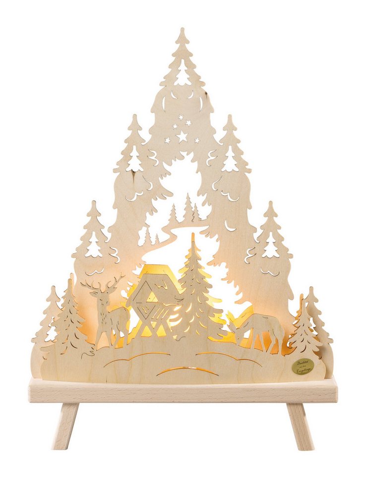 SAICO Original LED Lichterbogen Deko-Lichterspitze, Wald, inkl. LED-Leuchtmittel, warmweiß, BxHxT: 30x41x6 cm von SAICO Original