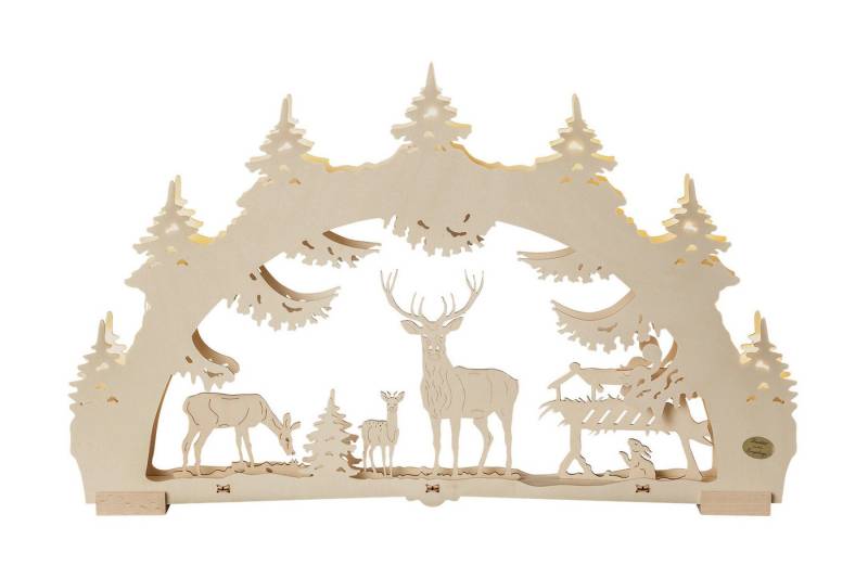 SAICO Original LED Schwibbogen 3D-Lichterbogen, Waldlichtung, LED-Beleuchtung, warmweiß, Timerfunktion am Trafo, BxHxT: 52x32x4,5 cm SAICO Original LED Schwibbogen 3D-Lichterbogen, Waldlichtung, LED-Beleuchtung, warmweiß, Timerfunktion am Trafo, BxHxT: 52x32x4,5 cm von SAICO Original