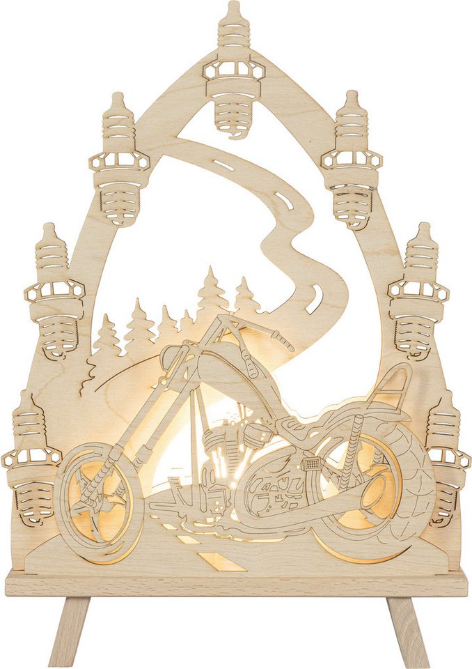 SAICO Original LED Schwibbogen Deko-Lichterspitze, Chopper-Freund, inkl. einem LED-Leuchtmittel, warmweiß, BxHxT: 30x41x6 cm SAICO Original LED Schwibbogen Deko-Lichterspitze, Chopper-Freund, inkl. einem LED-Leuchtmittel, warmweiß, BxHxT: 30x41x6 cm von SAICO Original