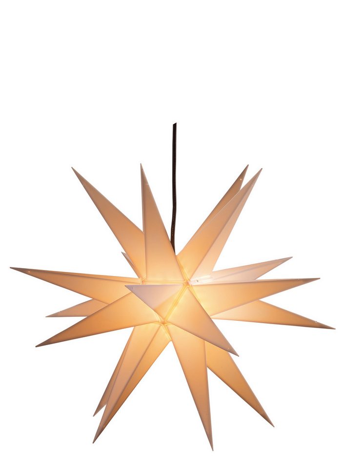 SAICO Original LED-Stern für außen weiß, Ø 60cm, LED wechselbar, inklusive LED-Leuchtmittel mit Außentransformator von SAICO Original