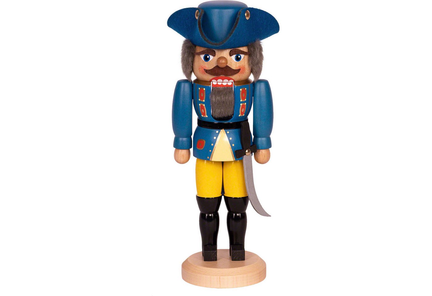Erzgebirge-Palast Nussknacker General blau (29cm) Nussknacker von Saico Seiffen von Erzgebirge-Palast