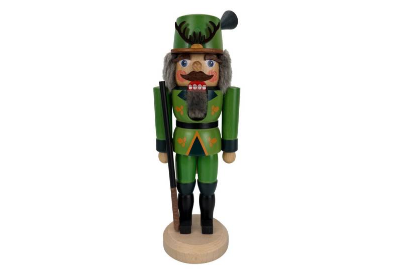 SAICO Original Nussknacker "Jäger" aus dem Erzgebirge - 29 cm hoch - Weihnachtsdeko, (grün, nur zu Dekorationszwecken), Deko Figur zu Weihnachten von SAICO Original