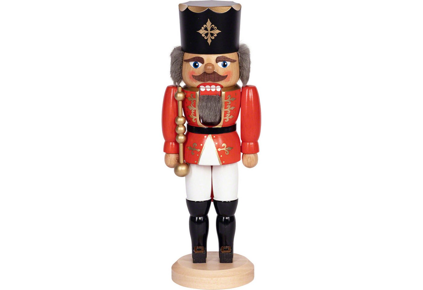 Erzgebirge-Palast Nussknacker König rot (29cm) Nussknacker von Saico Seiffen von Erzgebirge-Palast