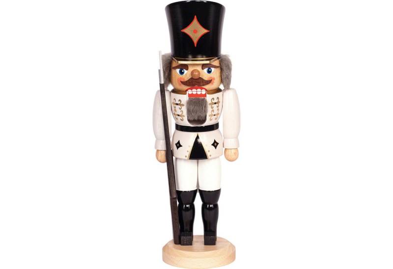 Erzgebirge-Palast Nussknacker Soldat weiß (29cm) Nussknacker von Saico Seiffen von Erzgebirge-Palast