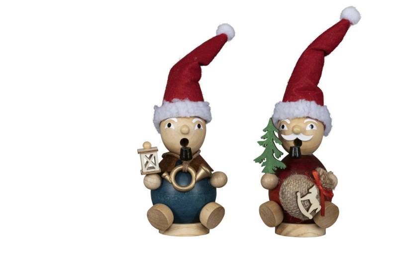 SAICO Original Räucherhaus Räucherwichtel Deko Holz 18 cm 2-fach sortiert von SAICO Original