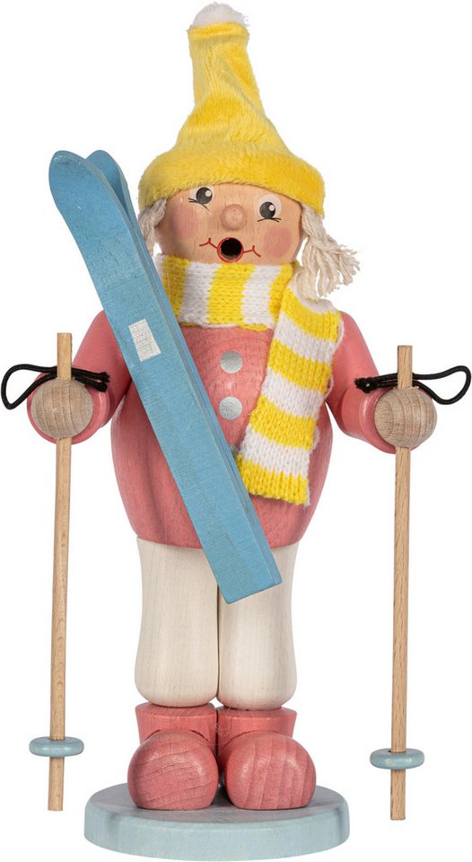 SAICO Original Räuchermännchen Mädchen mit Ski, BxHxT: 11x23x10 cm von SAICO Original