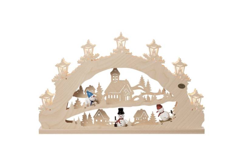 SAICO Original Schwibbogen 3D Schwibbogen Schneemann (1-tlg), Leuchtbogen von SAICO Original