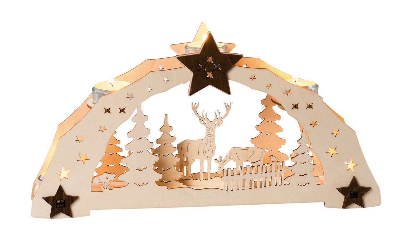 SAICO Original Teelichthalter Waldmotiv, BxHxT: 38x20x7 cm SAICO Original Teelichthalter Waldmotiv, BxHxT: 38x20x7 cm von SAICO Original