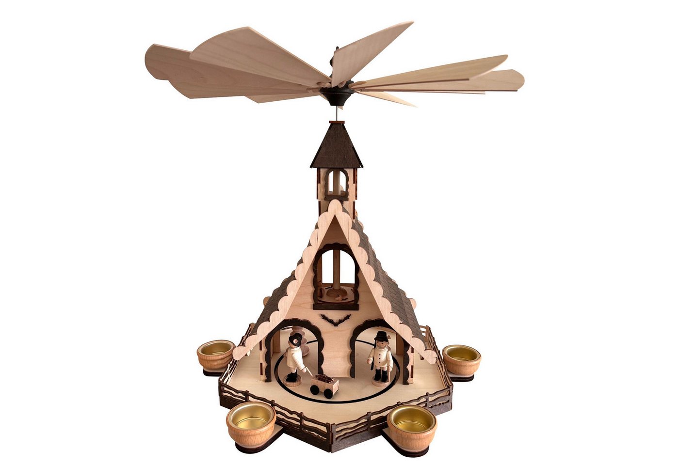 SAICO Original Weihnachtspyramide - Tischpyramide Waldleute aus Holz für 6 Teelichter, Kerzen, Weihnachtsdeko aus dem Erzgebirge SAICO Original Weihnachtspyramide - Tischpyramide Waldleute aus Holz für 6 Teelichter, Kerzen, Weihnachtsdeko aus dem Erzgebirge von SAICO Original