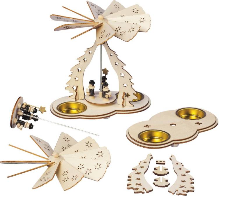 SAICO Original Windlicht Bastelset Deko Holz Pyramide für 2 Teelichter 17 SAICO Original Windlicht Bastelset Deko Holz Pyramide für 2 Teelichter 17 von SAICO Original