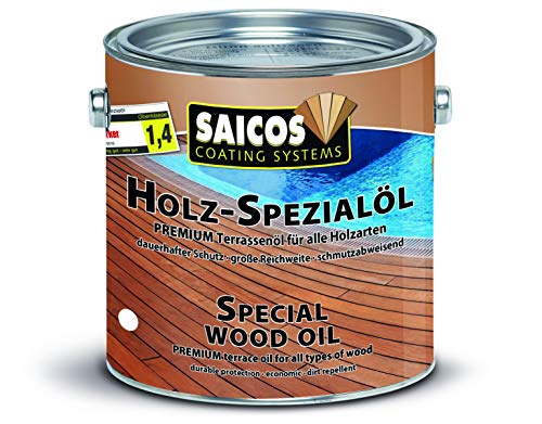 Saicos Colour GmbH 700 0122 Holzspezialöl, Weiss, 10 Liter von Saicos
