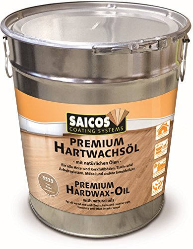 Saicos Premium Hartwachsöl 3333 Pur transparent 10 Liter von Saicos