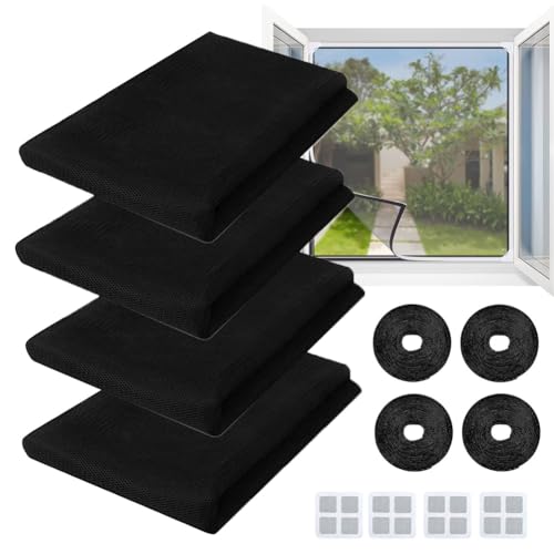 4 Stück Moskitonetz Fenster Fliegengitter Fenster 1.3 x 1.5m Mückennetz Fenster Insektenschutz Fenster Fliegennetz Fenster mit 4 Rollen Selbstklebeband und 4 Reparaturpads 4 Stück Moskitonetz Fenster Fliegengitter Fenster 1.3 x 1.5m Mückennetz Fenster Insektenschutz Fenster Fliegennetz Fenster mit 4 Rollen Selbstklebeband und 4 Reparaturpads von SAIJIAN