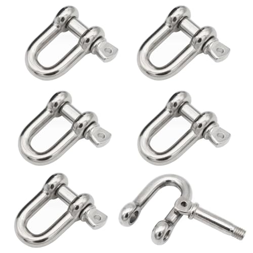 6 Stücke M8 Schäkel Edelstahl 304 Ankerschäkel Sperren Scheckel D Ring Schäkel Gerade Form Schäkel für Verbinden Befestigen Takelage Kordeln Ketten Schäkel 6 Stücke M8 Schäkel Edelstahl 304 Ankerschäkel Sperren Scheckel D Ring Schäkel Gerade Form Schäkel für Verbinden Befestigen Takelage Kordeln Ketten Schäkel von SAIJIAN
