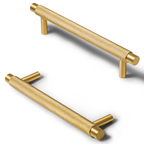 SAILANKA 4 Stück 12,7 cm Loch Mitte Rändelgriffe Messing Küche Schublade Kleiderschrank Griffe Moderne Knäufe Gebürstetes Messing L SAILANKA 4 Stück 12,7 cm Loch Mitte Rändelgriffe Messing Küche Schublade Kleiderschrank Griffe Moderne Knäufe Gebürstetes Messing L von SAILANKA