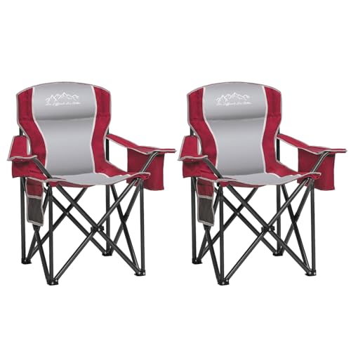 SAILARY Robuster faltbarer Campingstuhl mit Kühltasche, Getränkehalter, Aufbewahrungstasche, 204 kg Kapazität mit großen Anti-Sink-Füßen, tragbarer, gepolsterter Stuhl für Camping, Strand, Angeln SAILARY Robuster faltbarer Campingstuhl mit Kühltasche, Getränkehalter, Aufbewahrungstasche, 204 kg Kapazität mit großen Anti-Sink-Füßen, tragbarer, gepolsterter Stuhl für Camping, Strand, Angeln von SAILARY