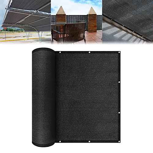 SAILUN Balkon Sichtschutz Gewächshaus Beschattung Netz mit Kabelbinder HDPE Netz Schatten bis 85% Windbeständigkeit UV-beständig Geeignet für Garten, Balkon, Außenplätze (Anthrazit, 1,2x10m) von SAILUN