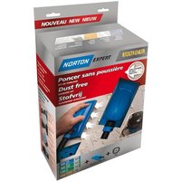 Norton Expert Hand-Schleifset 93 x 185 mm inklusive Absaugung und 4 Schleifbögen von SAINT GOBAIN