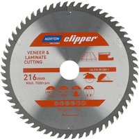 Saint Gobain - Clipper Kreissägeblatt für Laminat, Ausfürung: 216x2,6/1,8x30mm Z60 , tfz von SAINT GOBAIN