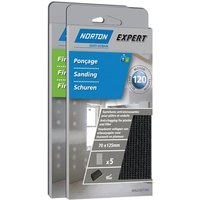 Norton Expert Nachfüllpackung 70 x 125 mm Gips K120 5er ve von SAINT GOBAIN