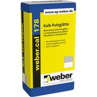 Weber Saint Gobain - weber.cal 178 Kalk-Putzglätte 25kg naturweiß - Naturweiß von WEBER SAINT GOBAIN