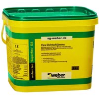 Weber.tec Superflex D2 Flex Dichtungsschämme 2k Abdichtung Flexdichtung, 6 Kg von WEBER SAINT GOBAIN