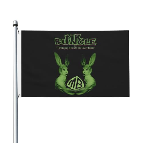3 Fuß × 5 Fuß Bungle-Rock Band Mr Fuß Fahne Moderne dekorative Fahne leicht und weich fallend schnell trocknendes Material geeignet für Rasenflächen Partys Balkone Flure von SAIOKSIT