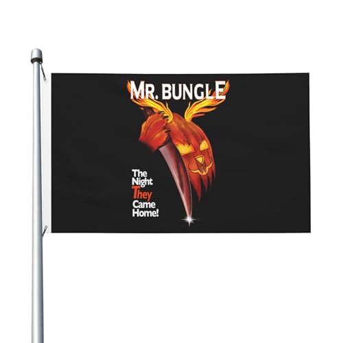 3 Fuß × 5 Fuß Bungle-Rock Band Mr Fuß Fahne Moderne dekorative Fahne leicht und weich fallend schnell trocknendes Material geeignet für Rasenflächen Partys Balkone Flure von SAIOKSIT