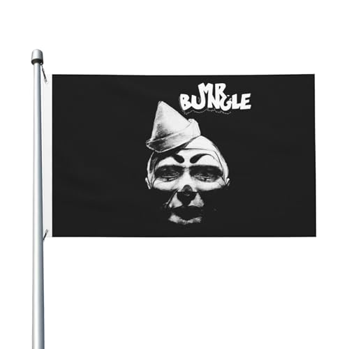 3 Fuß × 5 Fuß Bungle-Rock Band Mr Fuß Fahne Moderne dekorative Fahne leicht und weich fallend schnell trocknendes Material geeignet für Rasenflächen Partys Balkone Flure von SAIOKSIT
