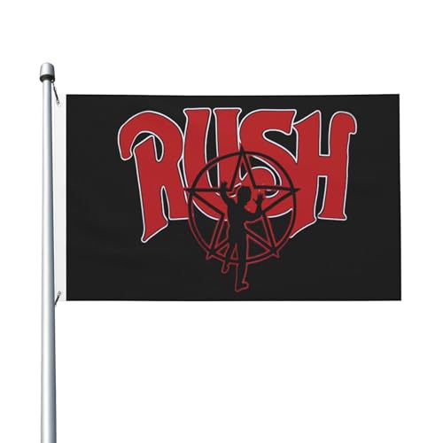 3 Fuß × 5 Fuß Music Rock Band Fuß Fahne Moderne dekorative Fahne leicht und weich fallend schnell trocknendes Material geeignet für Rasenflächen Partys Balkone Flure von SAIOKSIT