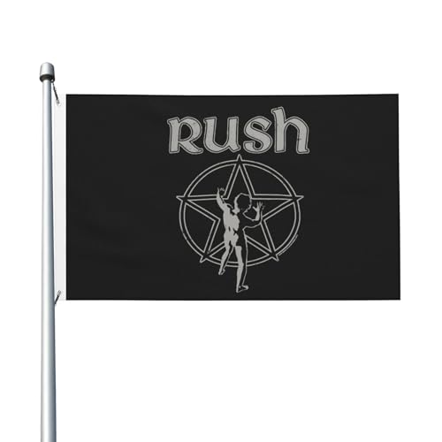 3 Fuß × 5 Fuß Music Rock Band Fuß Fahne Moderne dekorative Fahne leicht und weich fallend schnell trocknendes Material geeignet für Rasenflächen Partys Balkone Flure von SAIOKSIT